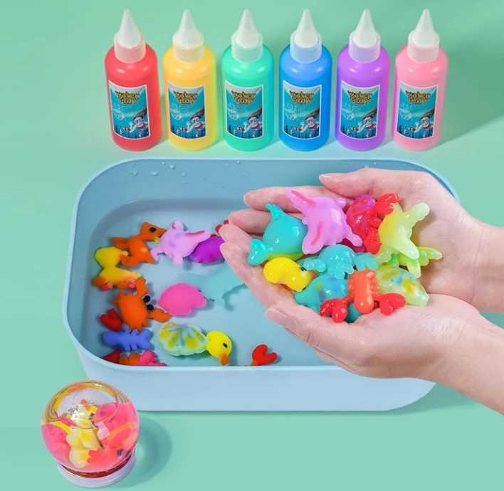 Magic Water Toy Kit,Aqua Fairy Water Gel Kit with Sparkling Magic  Magic Dinosaur Egg Toys,Birthday Gifts CraftsArt Kit for Kids