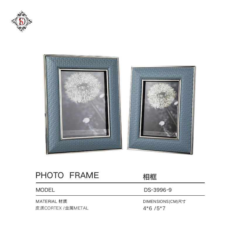 Photo frame custom creative leather line photo frame set 6 inch 7 inch Nordic home decoration desktop picture frame ornaments