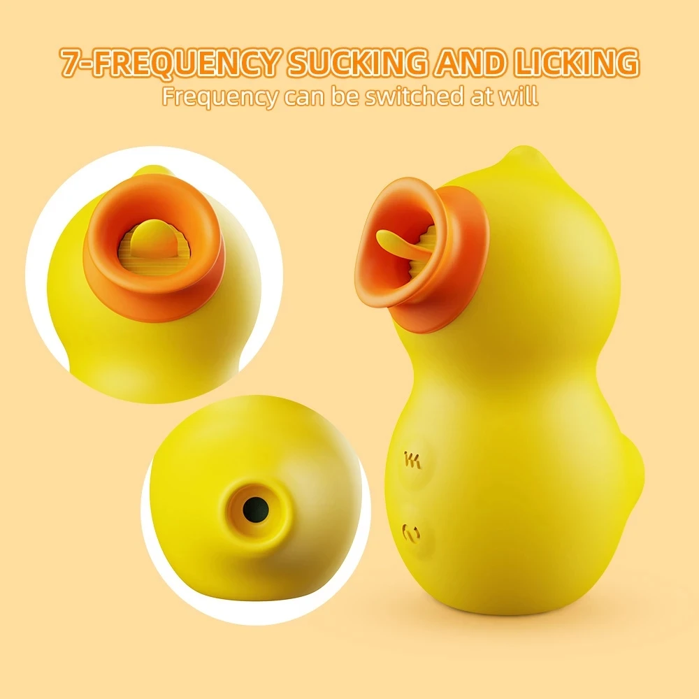 Duck Shape Tongue Licking Vibration Massager Clitoris Stimulation G Spot Breast Vaginal Pussy Sex Toys Vibrator For Women
