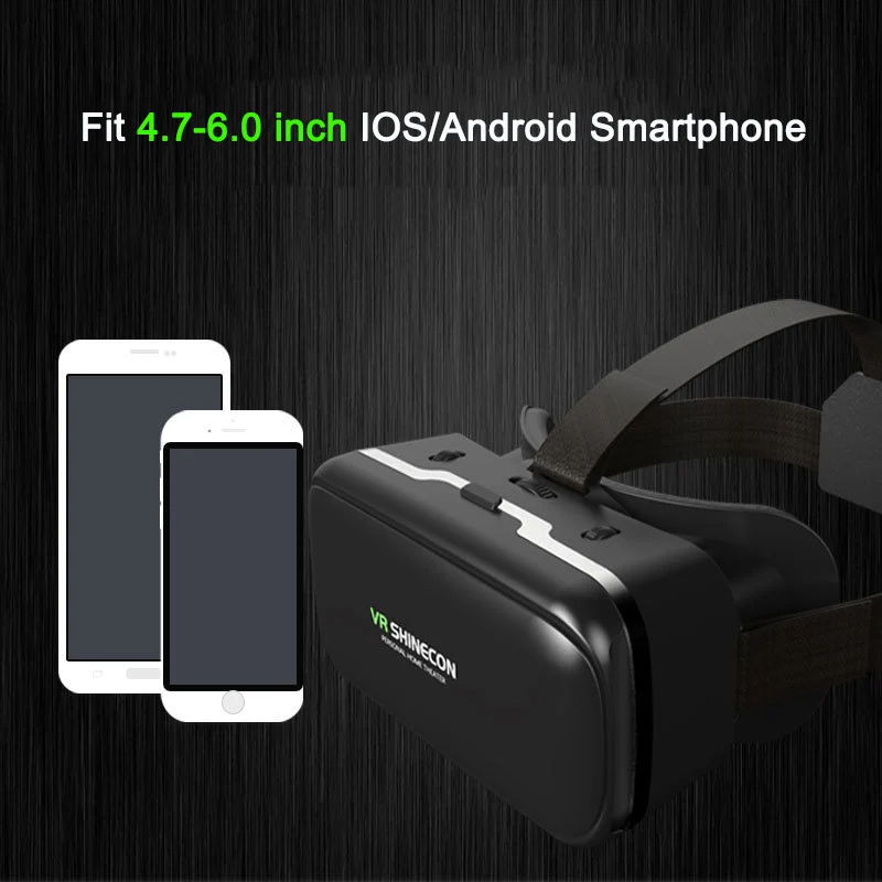  Shinecon 6 0 Очки виртуальной реальности VR 3D очки гарнитура шлем для 4-6 дюймов смартфон Google Cardboard с