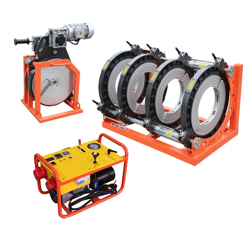 Wholesalers semi-automated hydraulic butt jointing machine 250-500mm plastic PVDF PPR  pipeline for Sewage and drainage systems