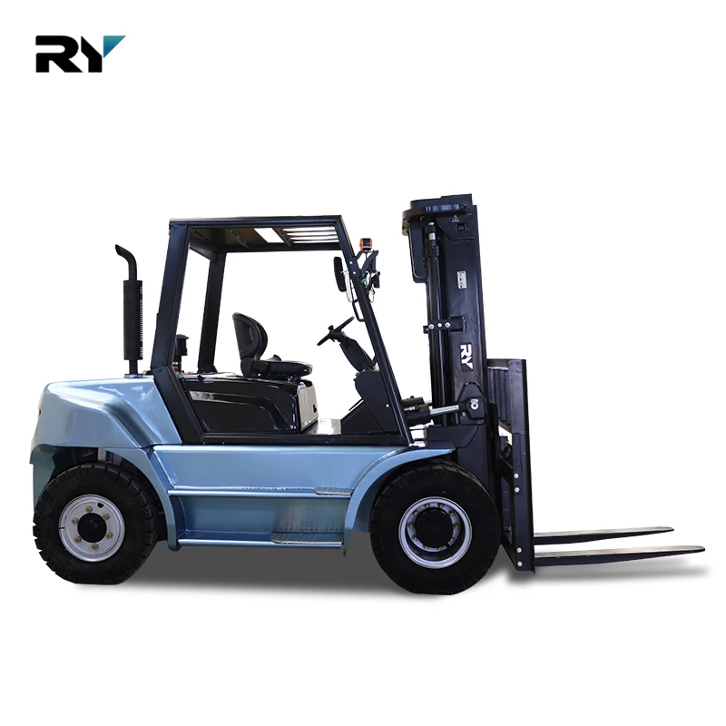 Royal Duplex Triplex 4.7m Quad Mast 6.0m Optional 1.5 ton 3 ton 5 ton Diesel Forklift Truck with CASCADE side shifter