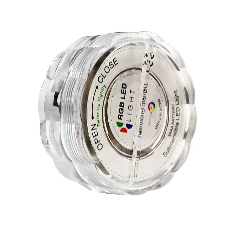 Submersible LED Lights Remote Controlled LEDs Pool RGB Battery Powered Multi Colour Changing Underwater Mini Aquarium Pond Light