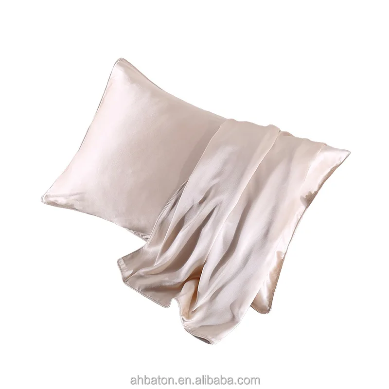 Jili Silk Solid Colour Luxury Styles Standard Size 19mm 100% Mulberry Silk Pillowcase For Home