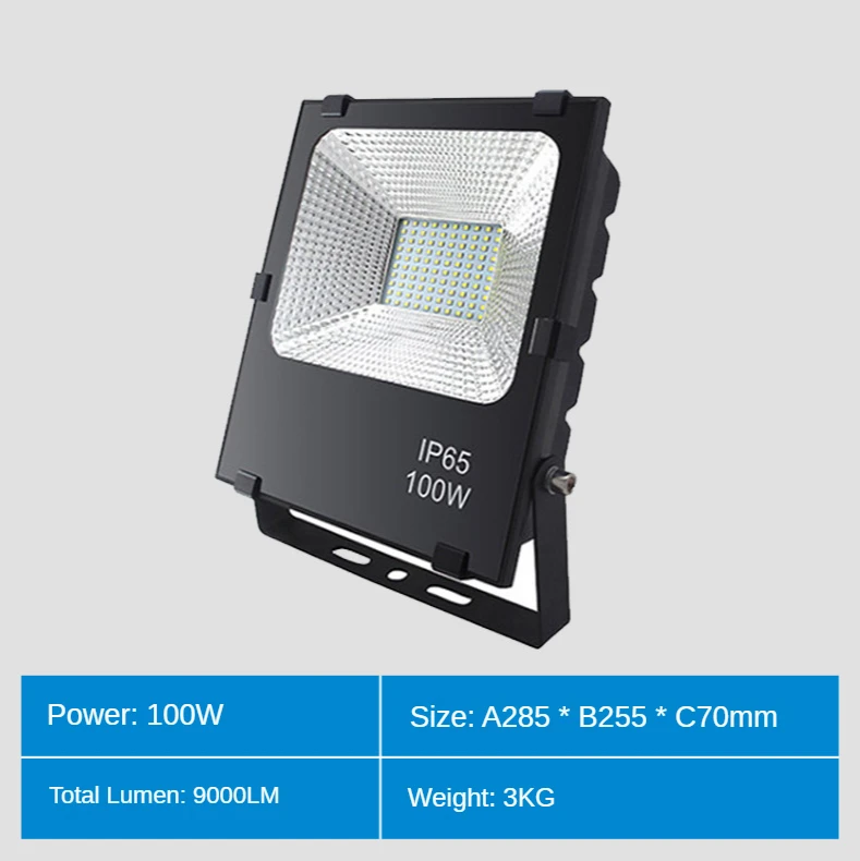 Outdoor 220 Volt Ip65 Waterproof Led Flood Light 30w 50w 100w
