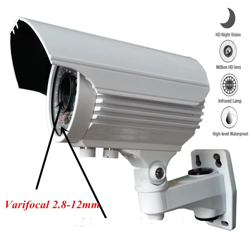 
H.265 HD 4MP Varifocal bullet CCD Color IP66 Water proof p2p ONVIF2.4 IP CAMERA 