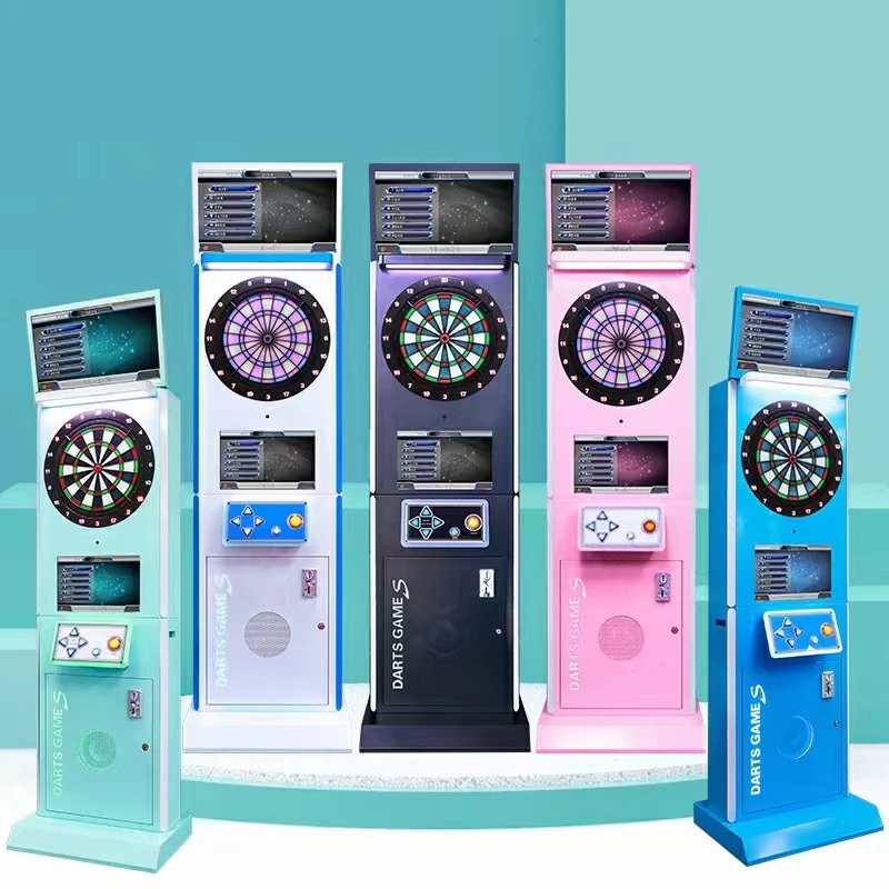 Indoor Dart Machine Coin Operated Arcade Game Bar Sports Video Online Smart Score Calculating System Darts Board Machine