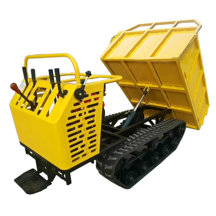 Hot Sale Flexible Operation Hand-Held Farmland Cargo Pulling Rubber Crawler Dump Truck With Certified