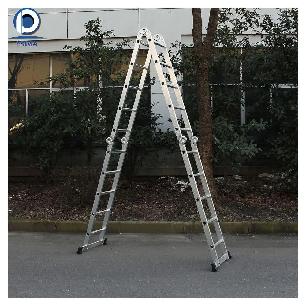 CBDMART Aluminium Ladder House Hold Ladder Aluminium Portable Ladder for Indoor and Outdoor Use