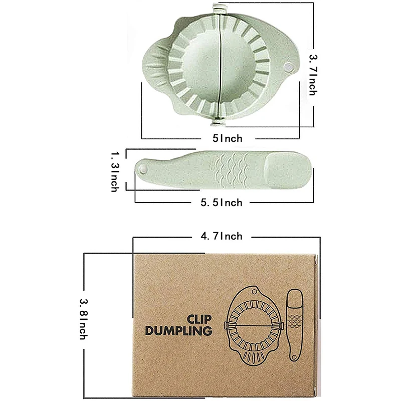 
Home Handwork Dumpling Maker Plastic Dumpling Mold Clip Kitchen Dumpling Tools 
