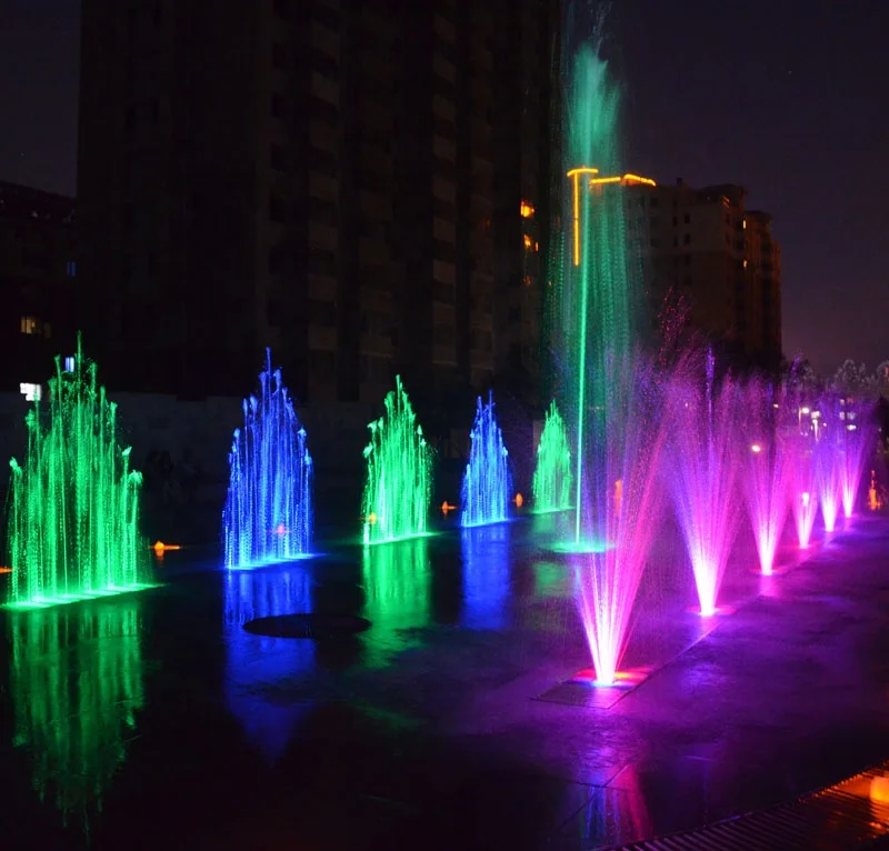 Water Features Led Jumping Jet Laminar Flow Fountains