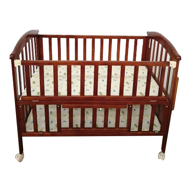 
Baby wood crib cot newborn baby children bedside bed cradle bed kids crib 
