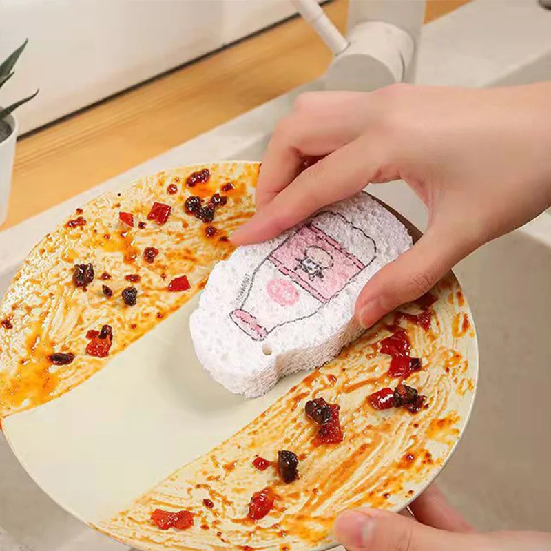 Экологически чистая Кухонная Губка из древесной целлюлозы с