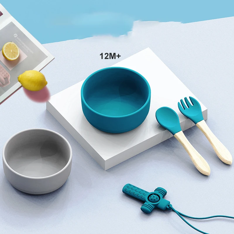 New Design Food Grade Baby Feeding set Bowl Babies Kids Toddlers Weaning Food bowl suction cup