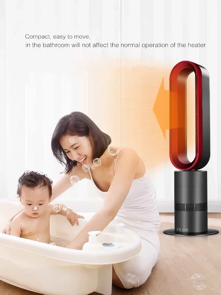 Wholesale Smart Home High Quality Air Cooling Safety Tower household Electric Heater And Cooler bladeless Fan