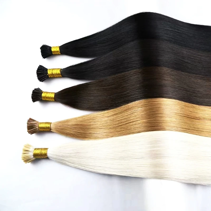 Оптовая продажа хорошее качество 100% волосы Remy блестящие прямые русские наращивание натуральных волос