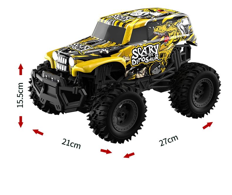 1:14 Off-Road Remote Control With Light  Electric Truck Toys 2.4G High Speed RC Car 4 Channels For Kid