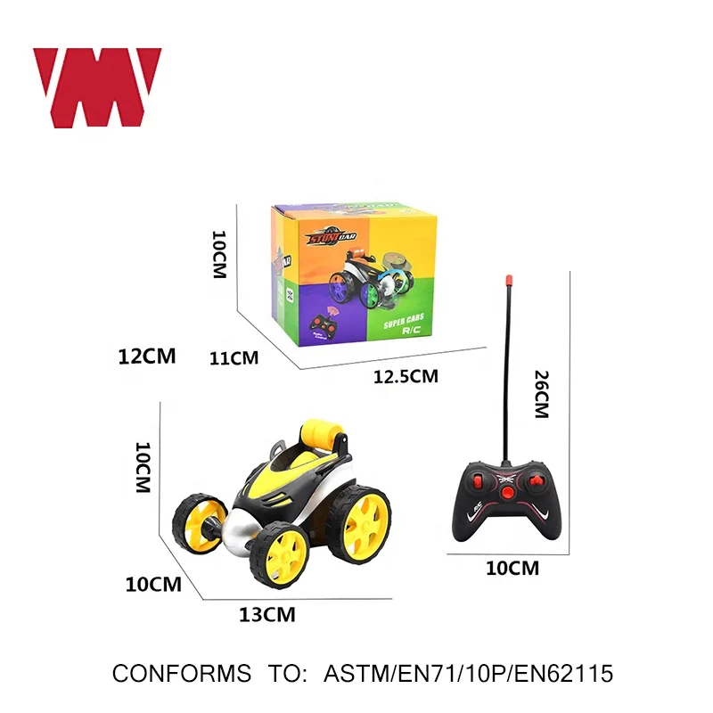 
Amazon hot selling Kids 360 Degree Rolling Remote Control toy Car RC 4 Wheel Racing Vehicle Tumbling Remote Stunt Car Toys Gift 