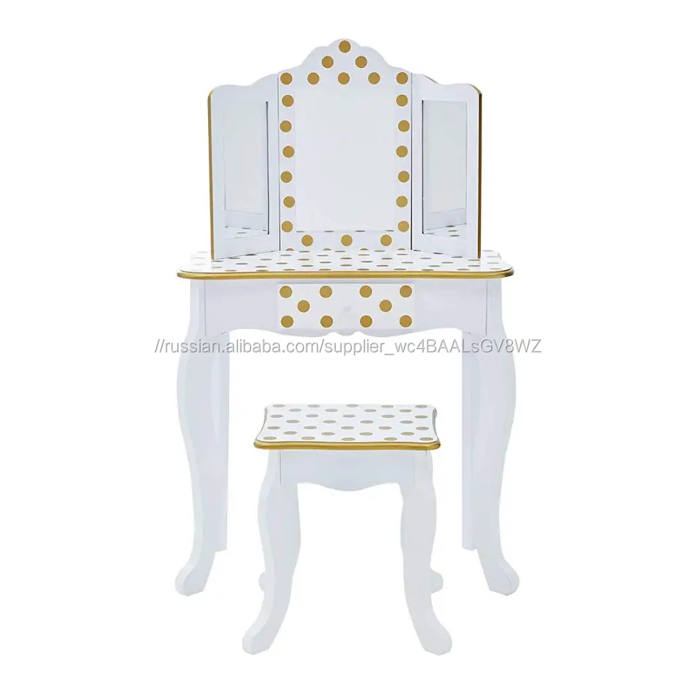 MDF E1 и Pinewood простая сборка деревянный туалетный столик для девочек