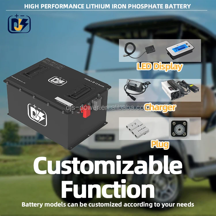 Customization 48v 154Ah club cart deep cycle lifepo4 51.2v 48 volts low speed sightseeing car lithium ion golf cart battery pack