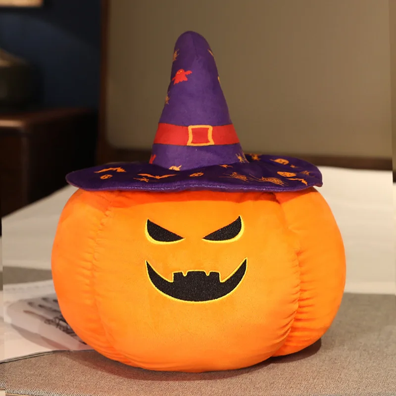 Wholesale Unisex Halloween Fun Pumpkin Throw Pillow New Design Plush Toys and Dolls Soft Halloween Decoration Activities Gifts