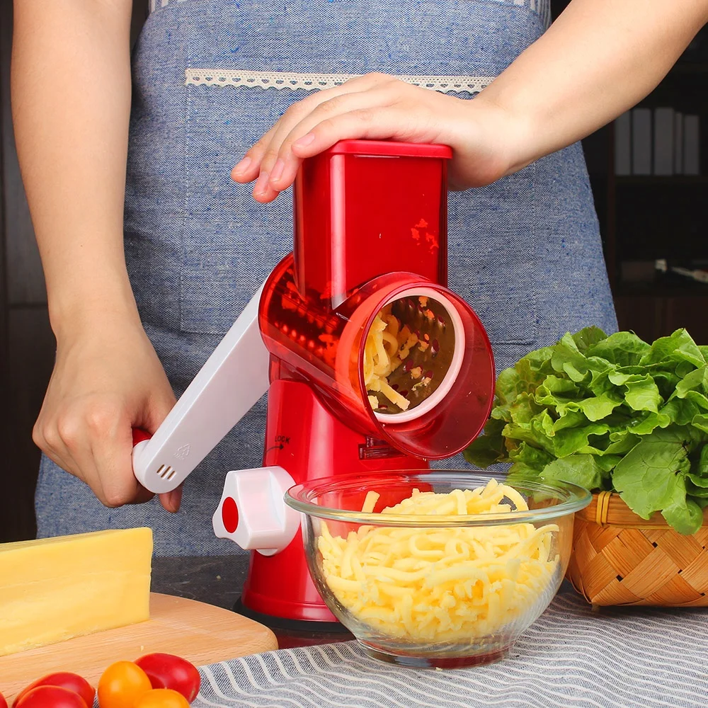 Plastic Rotary Vegetable Slicer Box Cheese Grater For Amazon Hot Selling
