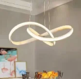 Round lustre de luxe luminarias restaurant light luxury interior decorative home round circle nordic pendant light for hotel