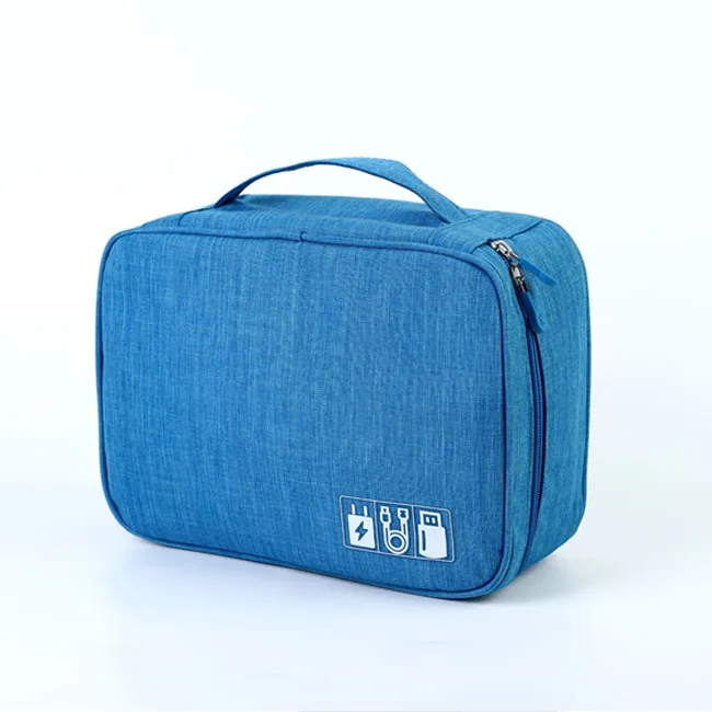Travel portable data cable storage bag multi-functional Korean version of portable digital headphones mobile charger bag