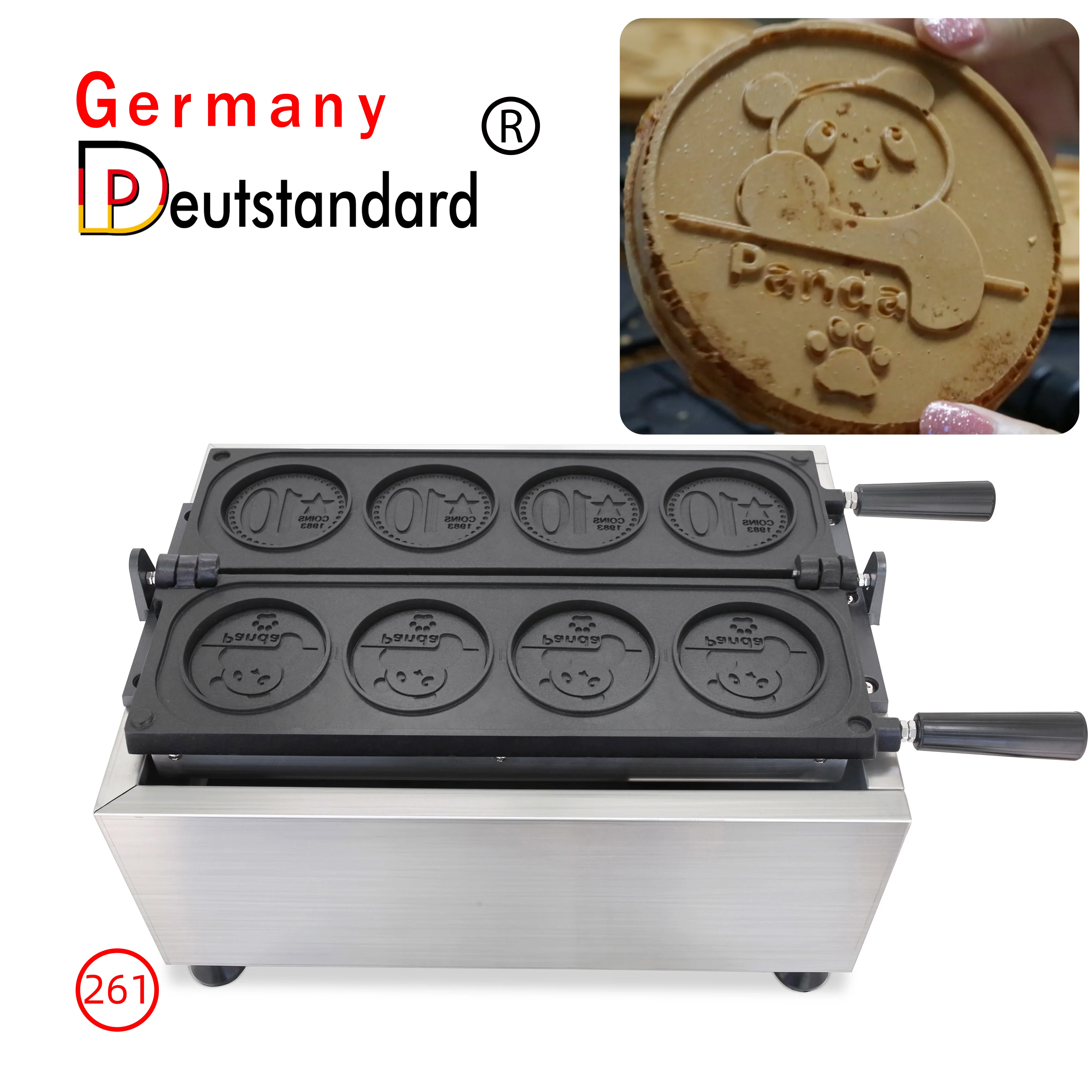 Electric food machine coin shape circle  waffle maker machine with factory price