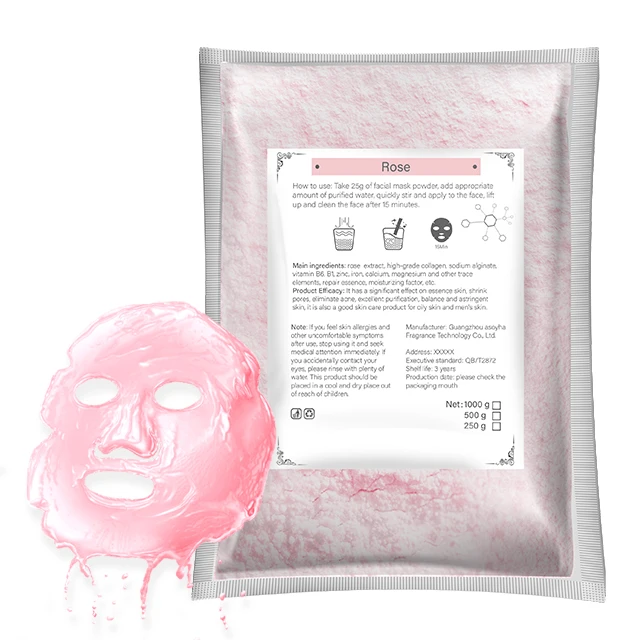 mineral mask girl face masks Natural tea tree Disposable Face Powder Green Clay Mask for Pimples and Acne Treatment Skin Care