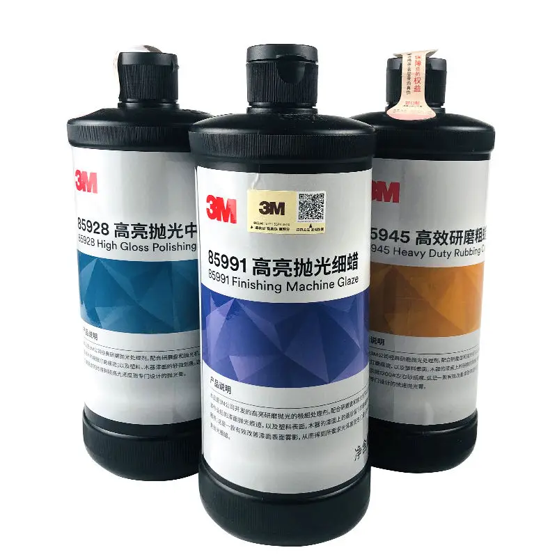 3M 85928 85945 85955 85990 85991 Full range of 8 first slurry polishing wax Eco-friendly White Car Paint Coating May Car Wax Liq