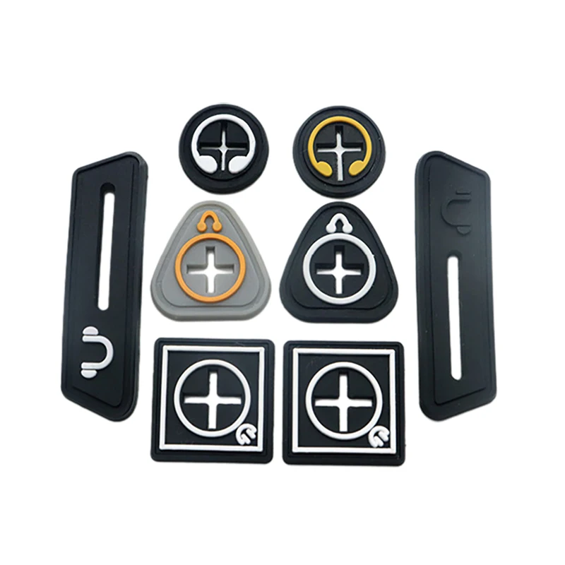 Custom Rubber Earphone Port Hole Patch Wire Buckle Rubber Label Clothing Labels Rubber Eco Friendly Soft Silicon Patch