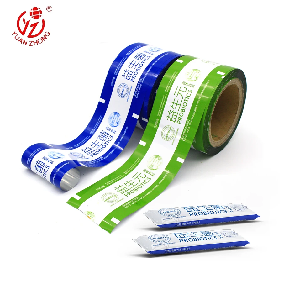 Custom Plastic Laminate Metallized Roll Film for Snacks Sachet Packaging