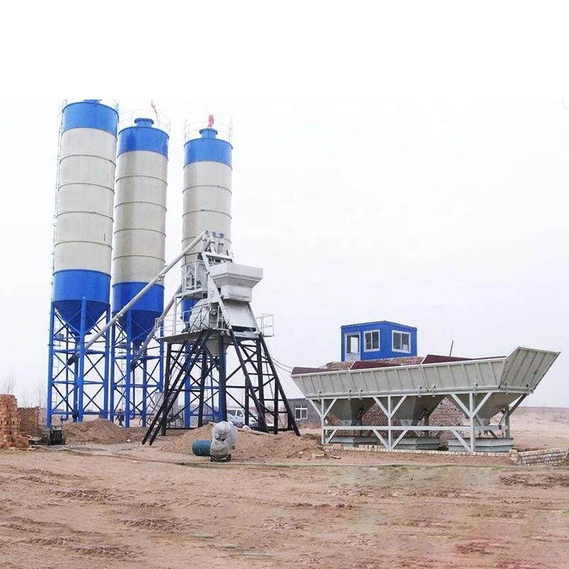 Electric Concrete Batching Plant 50m3/h to 240m3/h  small  portable concrete batching and mixing plant