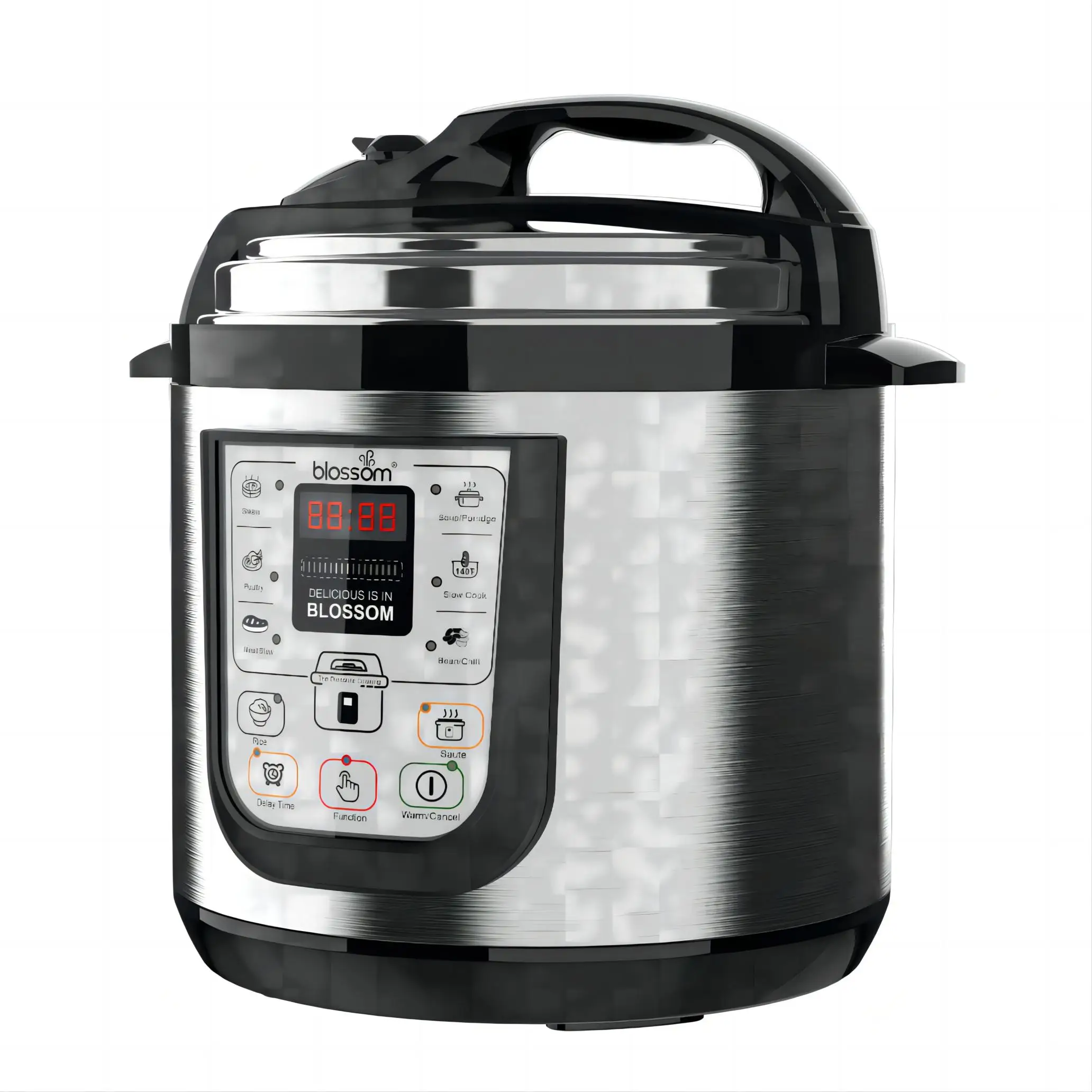 8 in 1 6L 220V 80Kpa Uncoated Aluminum inner pot commercial electric pressure cooker