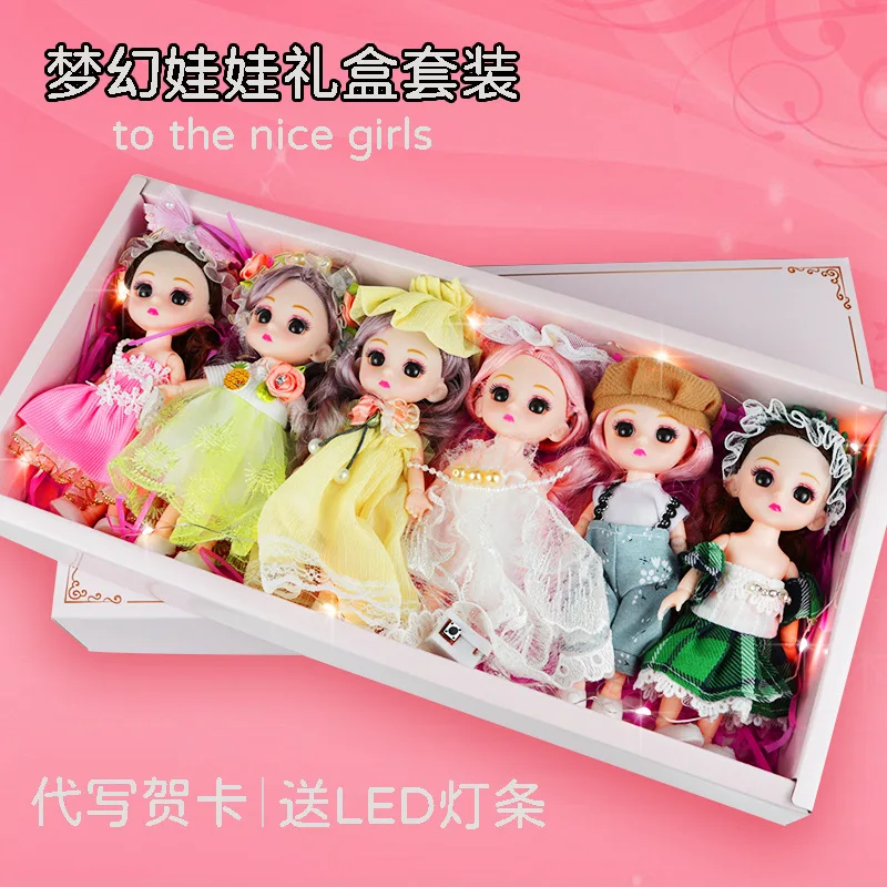 WYK 16CM BJD Dolls Fashion Cute Make-up Toy Beauty Doll For Birthday Gifts Set 13 Movable Jointed Girl Boy Toys