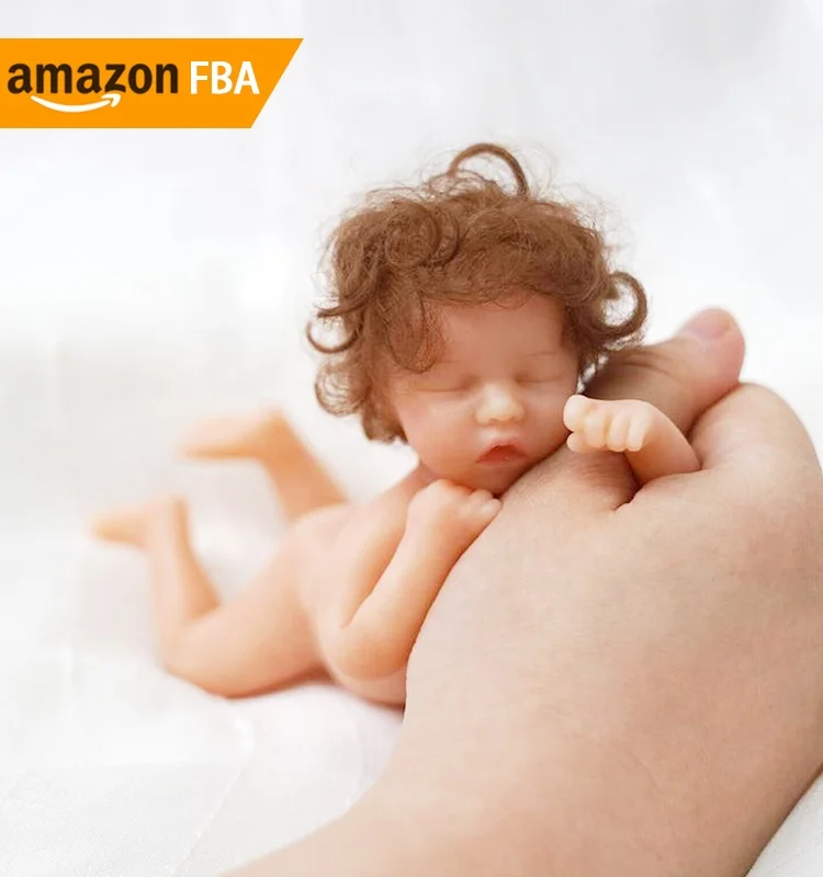 2025 New Arrival Stock Wholesale 15cm Mini Silicone Reborn Baby Doll Toy