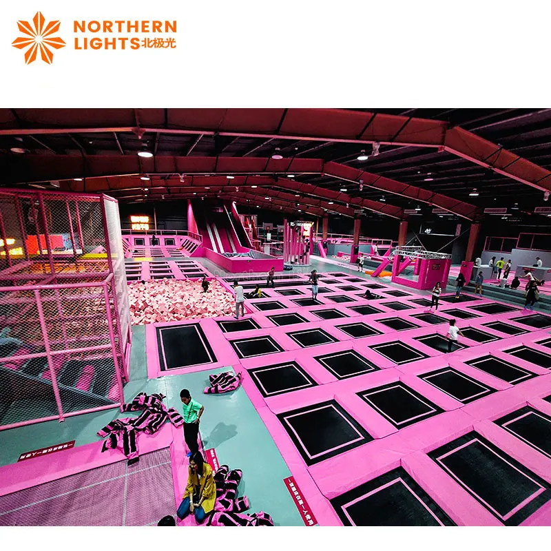 One-Stop Free Design Shopping Mall Indoor and outdoor Trampoline Park and Adventure Park for kids and adults