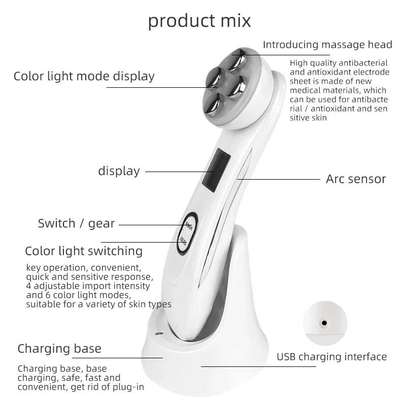 2020 New RF&EMS color light emittar beauty instrument