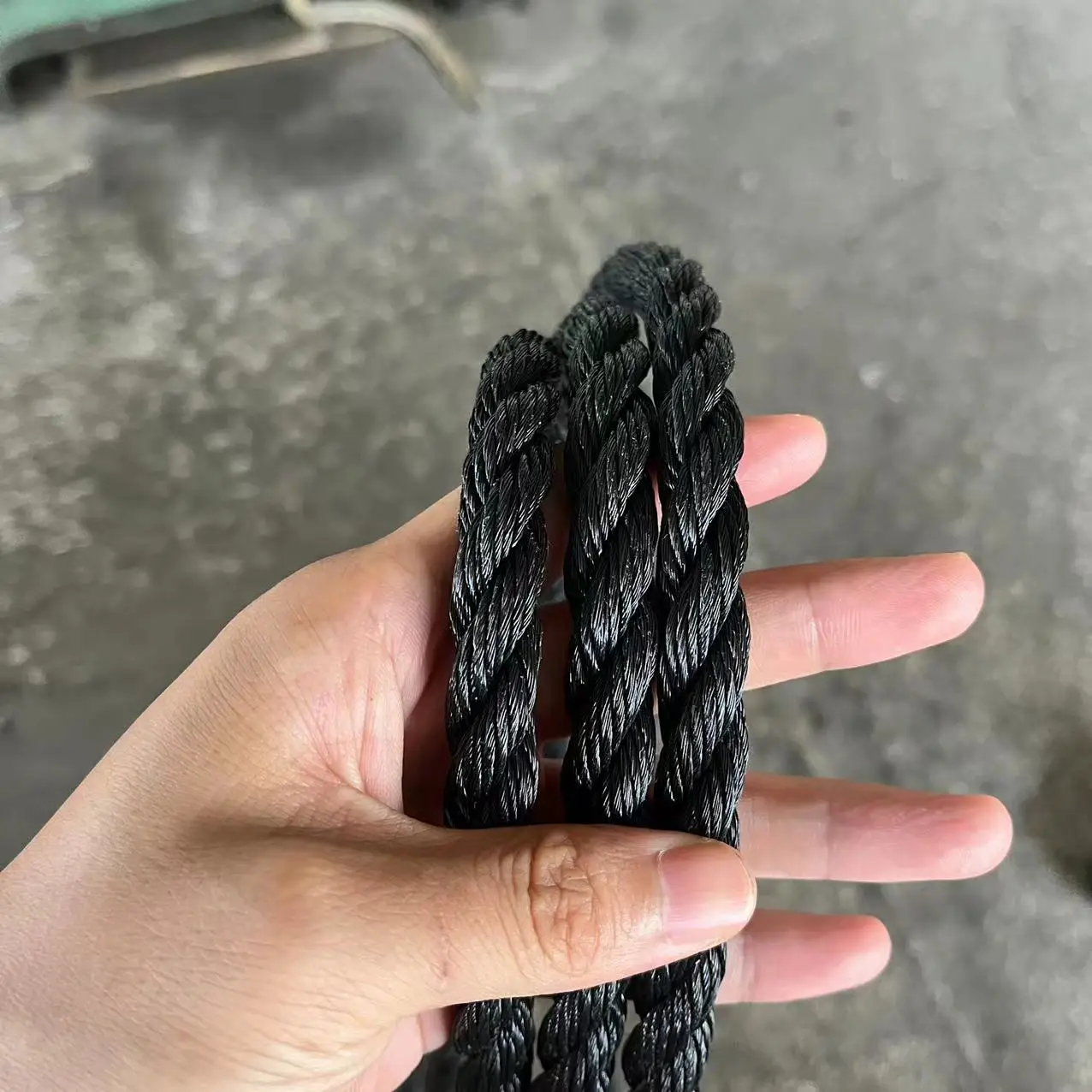 Black 13mm PP fishing rope