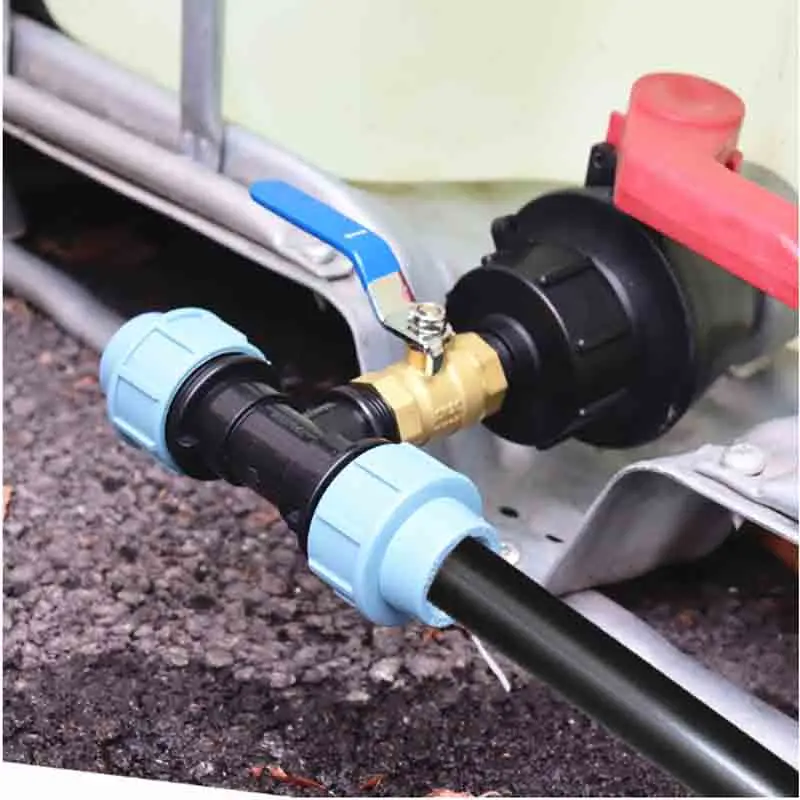 S60X6 Right Angle IBC Tank Connecter to 20/25/32mm for IBC Outlet Tap IBC Ball Outlet Valve Replacement Hose Connection