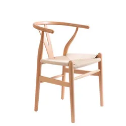 Оптовая продажа классический современный деревянный стул из ротанга Hans Wegner массива ясеня для
