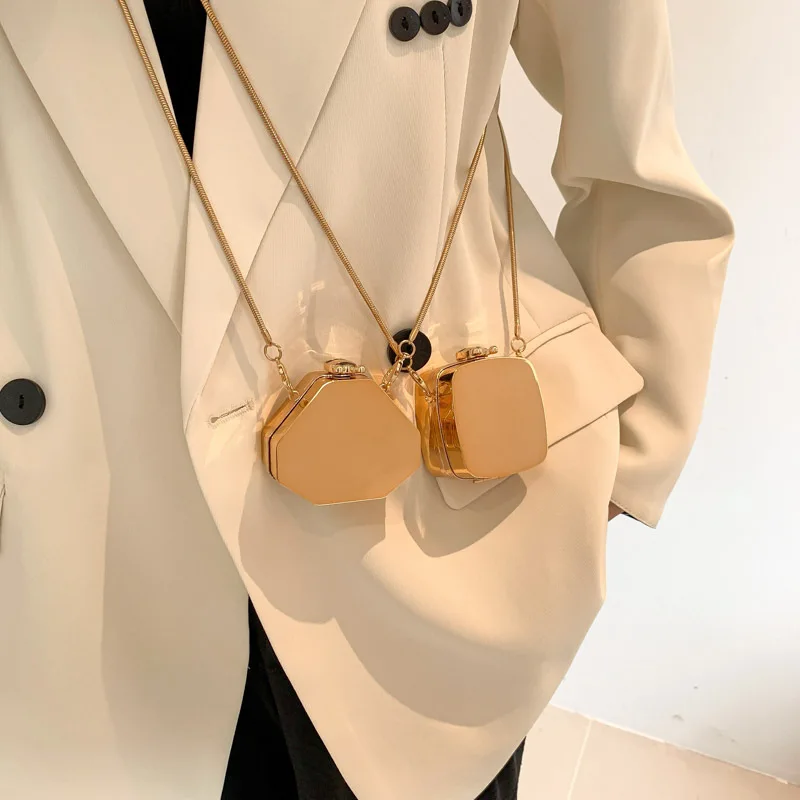 Fashion Ladies New Shiny Acrylic Chain Purse One Shoulder Bag Mini Headphone Handbag for Women