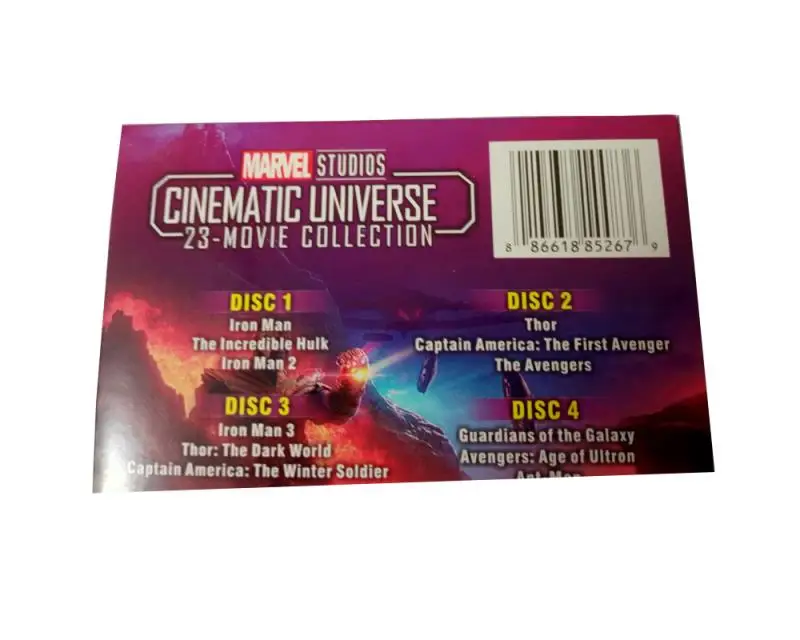 Cinematic Universe 23 movie Collection Blue-ray 8 Discs Factory Wholesale DVD Movies TV Series Cartoon DVD Free Ship