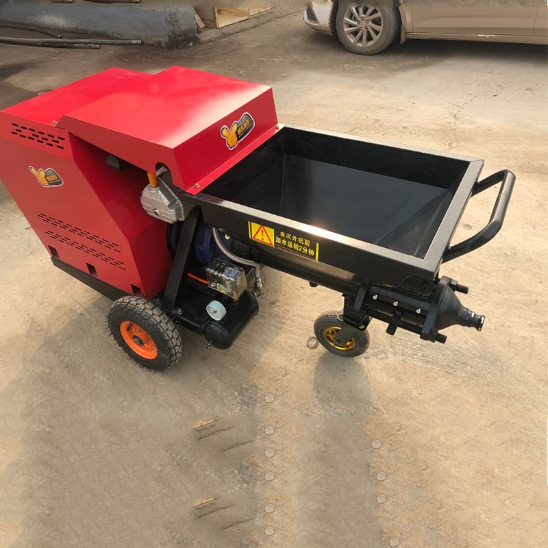 Small Construction Wall Cement Mortar Spraying Machine Cement Plaster Pump Mortar Spray Machine Factory Price