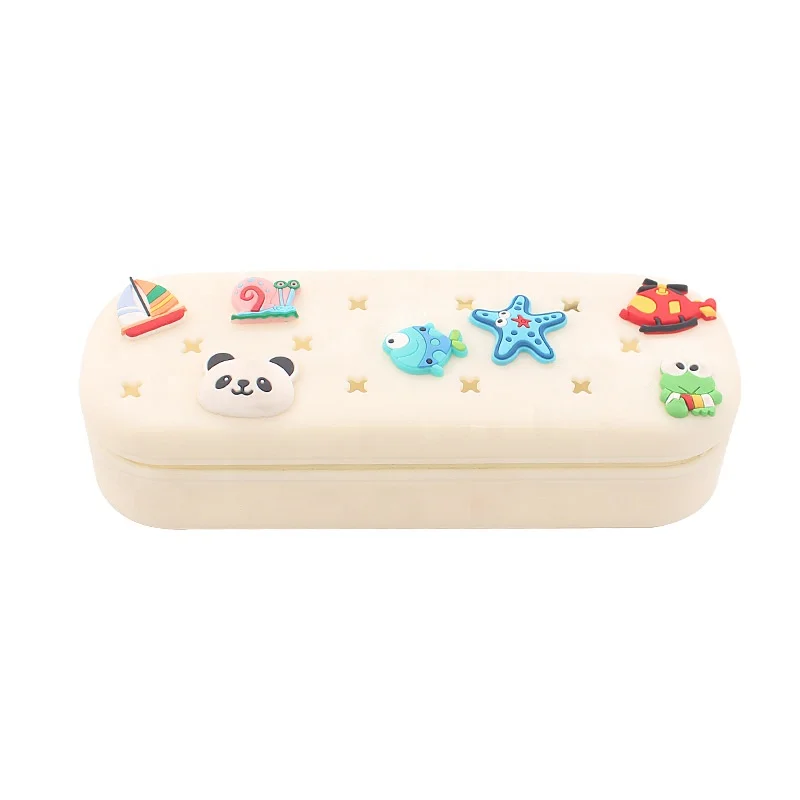 Custom eva foam silicone multifunction office kids and girls writing case hard jumbo new cute anime cartoon school pencil box