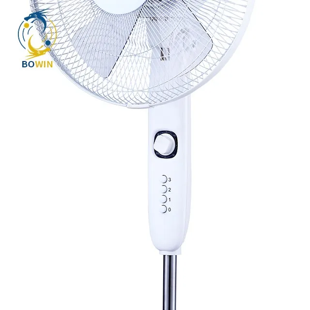 ABS Material 16 Inch Stand Fan 1 Hour Timer Pedestal Fan Powerful Wind Electric Fan