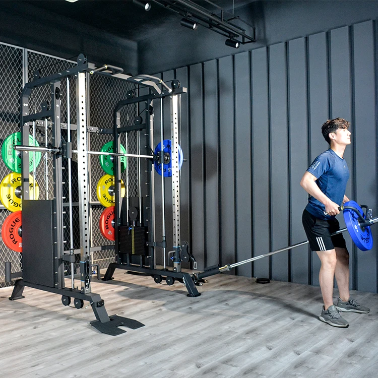 Bodybuilding Gym Equipment Smith Machine Power Rack Multi function Smith Machine