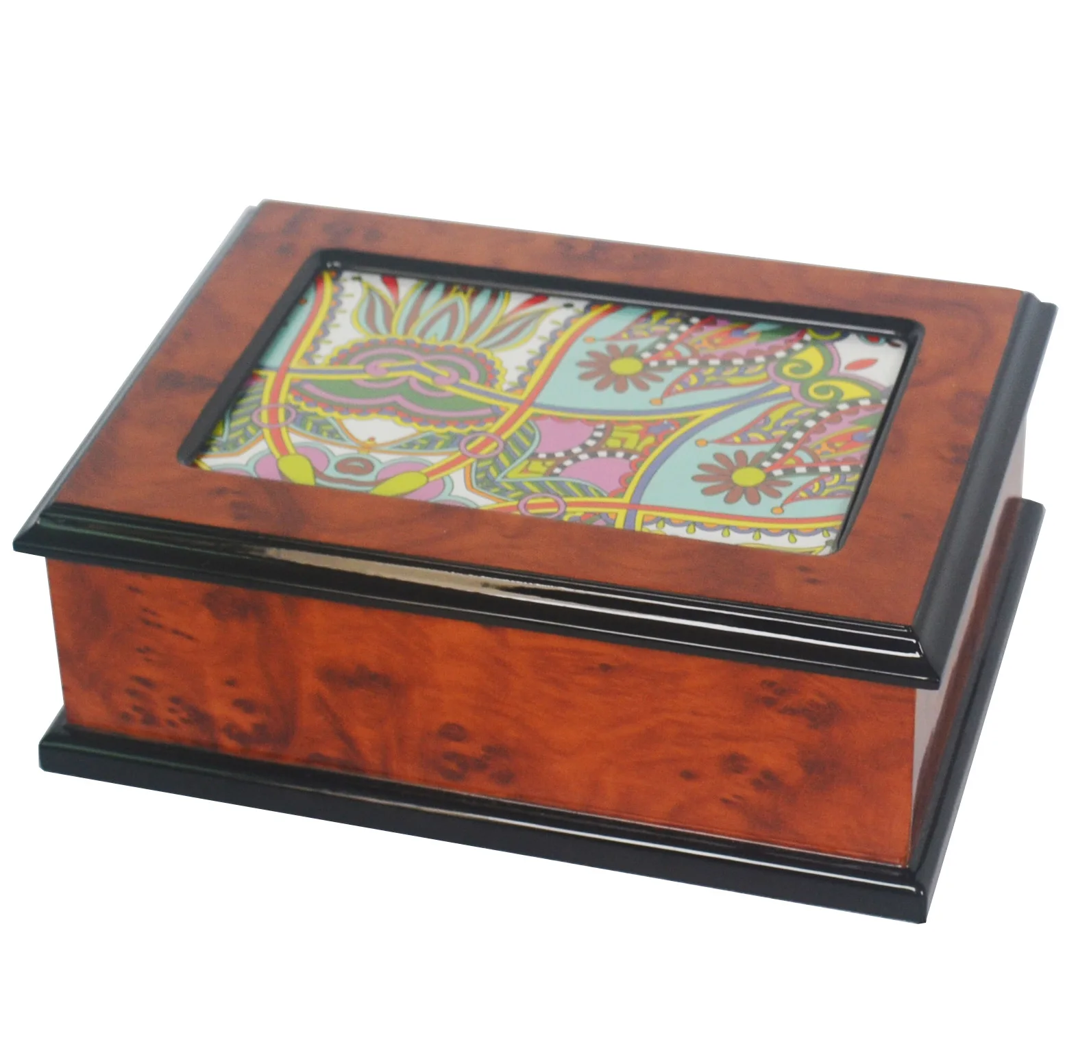 wooden musical storage box for luxury jewelry