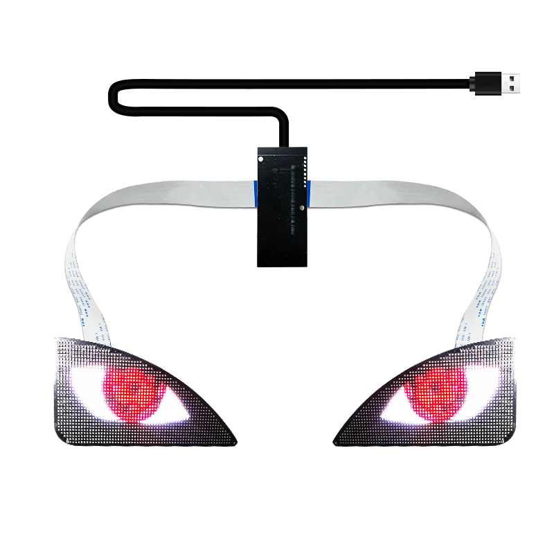 Grownsled smart eyes анимированный дисплей автомобильные экраны с управлением приложением 3d loy панель для рекламы рюкзака